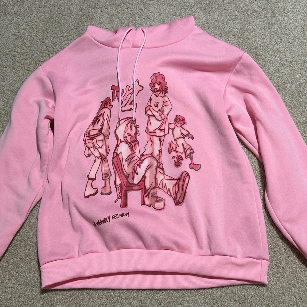 Pink Graphic Hoodie